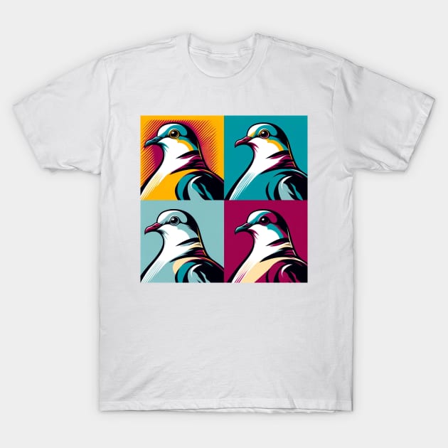 Pop Ring-Necked Dove Art - Cool Birds T-Shirt by PawPopArt